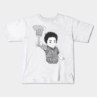 Manga baby sharing food Kids T-Shirt